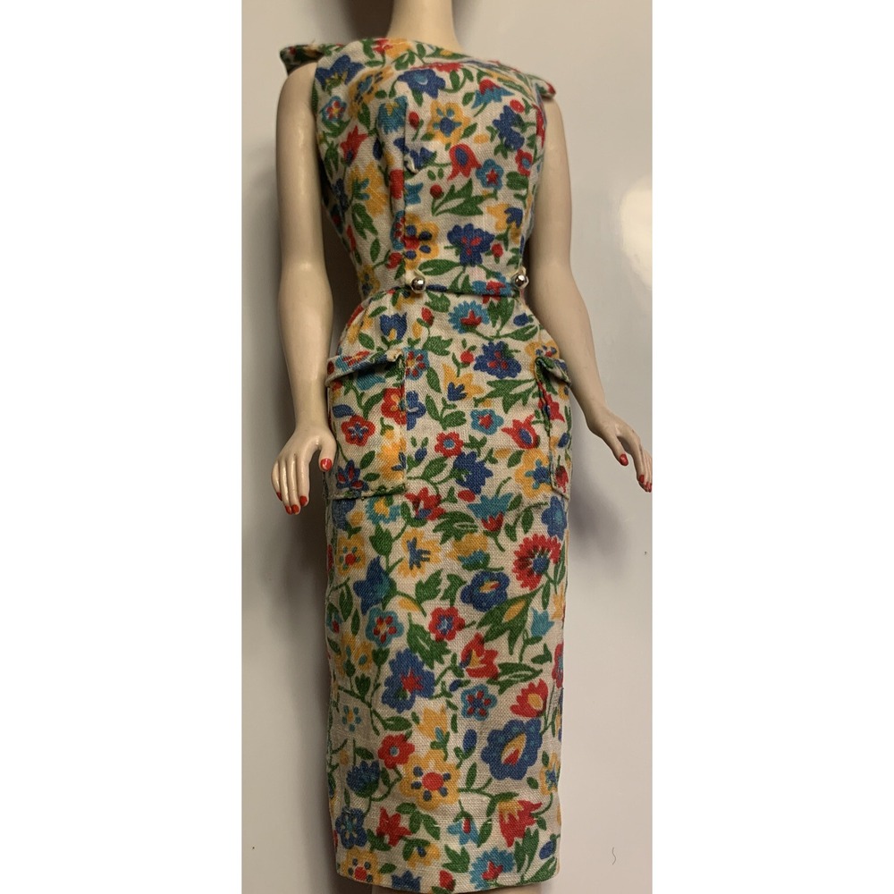 VINTAGE  Barbie PAK FLORAL ON THE GO SHEATH